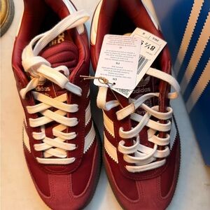 Samba XLG Adidas Burgundy and White Trainers